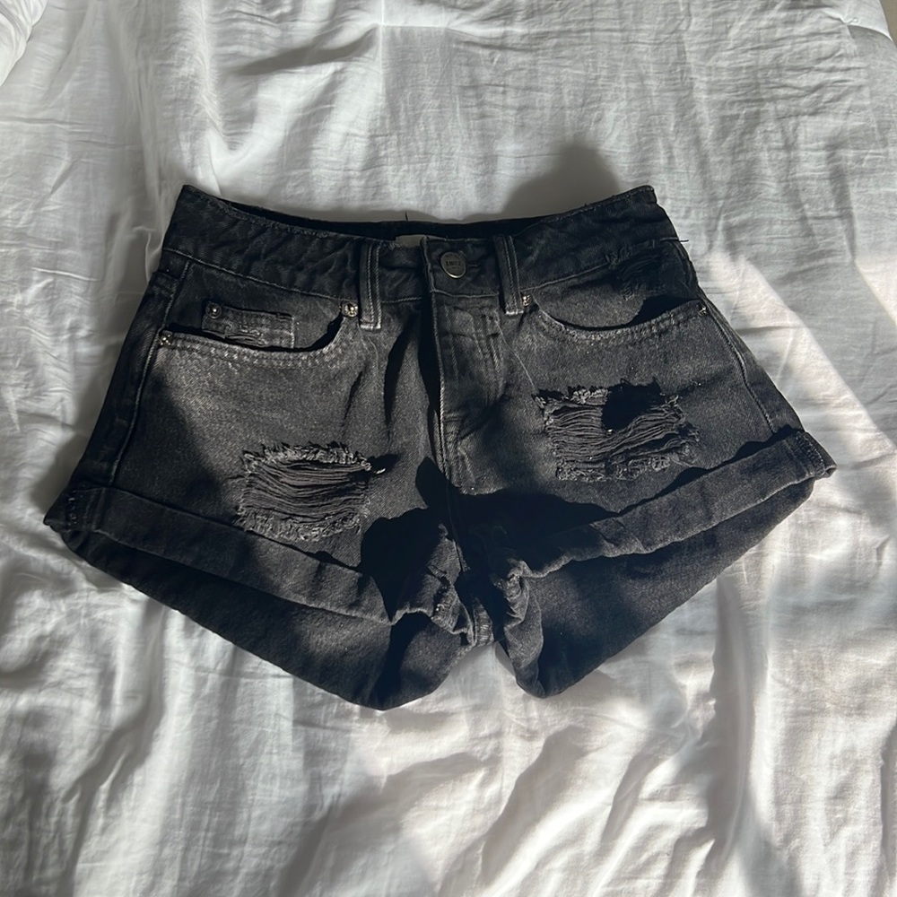 Amuse Black jean shorts